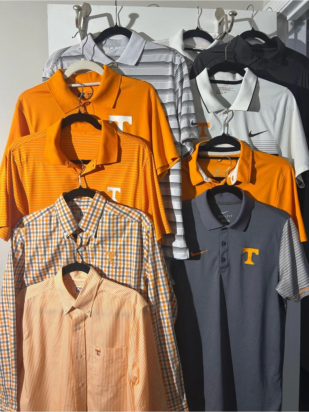University of Tennessee Volunteers Mens Polo Lot (10 Shirts) Nike, Cutter & Buck